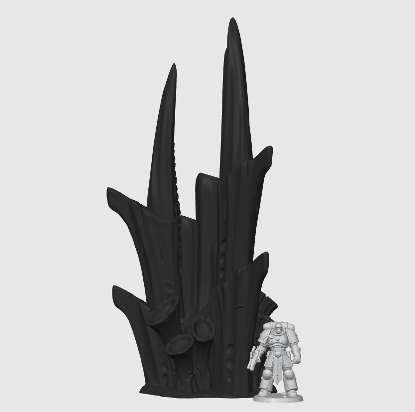 Alien Hive World Spore Vents & Tendrils (B) - Fat Dwarf