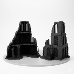 Alien Hive World Three Storey Ruin (D) - Fat Dwarf