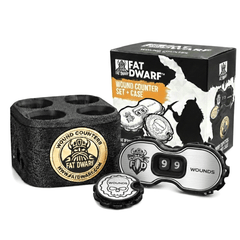 Tabletop Wound Counter Set, 12 Premium Counters - Fat Dwarf