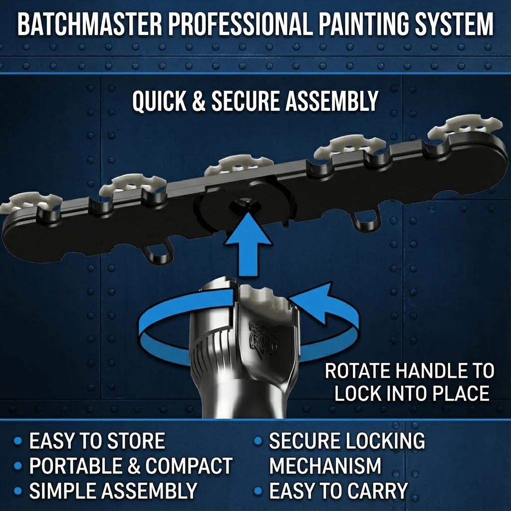 BATCHMASTER™ V2 - 360* Rotating Spray Stick Paint Handle