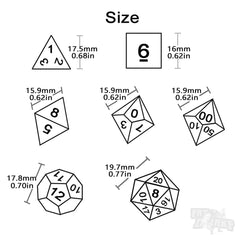 Daemonforge Crimson Dice Set - Fat Dwarf