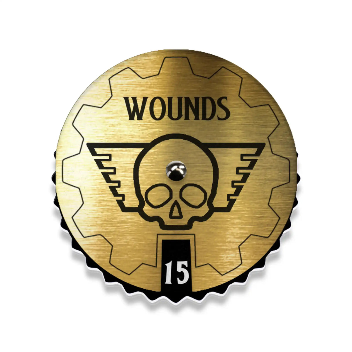 Golden Valor 1-15 Tabletop Wound Tracker - Fat Dwarf