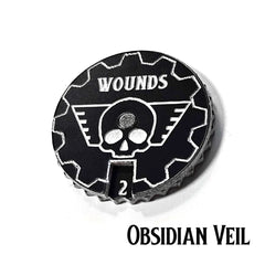 Obsidian Veil 1-15 Tabletop Wound Tracker - Fat Dwarf